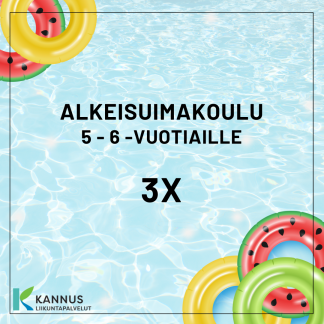 KESÄN 2024 ALKEISUIMAKOULU 5 - 6V, 3X KLO 11.30 12.30 (50640)