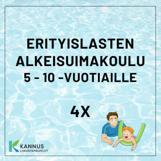 KESÄN 2024 ERITYISLASTEN ALKEISUIMAKOULU 5 - 10V, KLO 15-16 (500847)