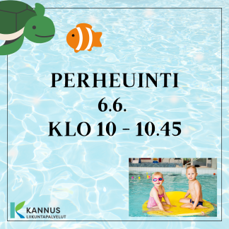 KESÄN 2025 PERHEUINTI KLO 10 - 10.45 (6005006)