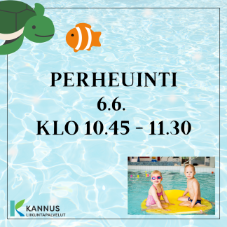 KESÄN 2025 PERHEUINTI KLO 10.45 - 11.30 (6005005)