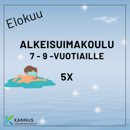 KESÄN 2025 ALKEISUIMAKOULU 7 - 9v, 5X (elokuu)