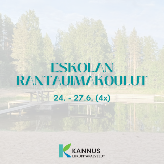 Rantauimakoulu Eskolassa 6 - 9v, klo 14 - 14.45