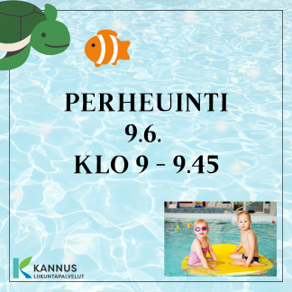 Kesän 2025 perheuinti klo 9 - 9.45