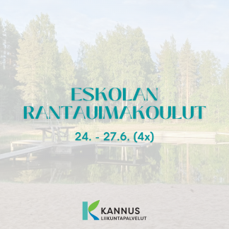 Rantauimakoulu Eskolassa 6 - 9v, klo 14 - 14.45