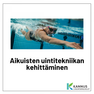 Aikuisten uintitekniikan kehittäminen to klo 19.15 - 20