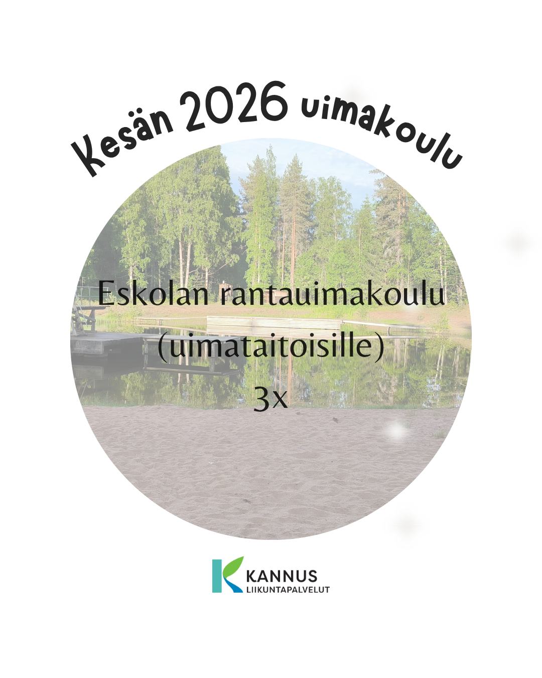 KESÄN 2026 RANTAUIMAKOULU ESKOLASSA, 3X