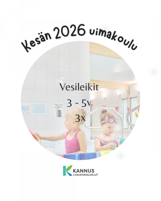 Kesän 2025 vesileikit 3 - 5v, 2x, klo 17 - 18