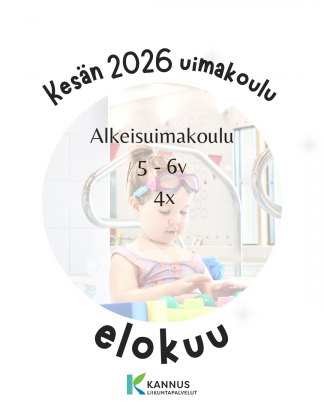 KESÄN 2026 ALKEISUIMAKOULU 5 - 6v, 4X (elokuu)