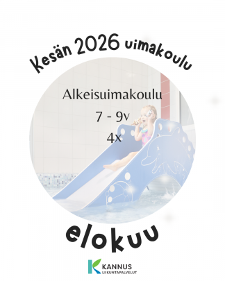 KESÄN 2026 ALKEISUIMAKOULU 7 - 9v, 4X (elokuu)